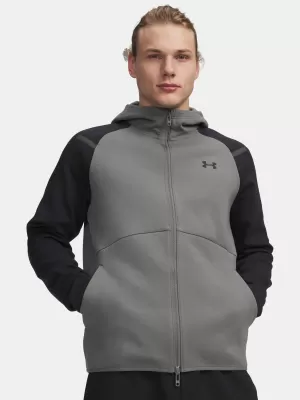 Férfi pulóver UNDER ARMOUR UNSTOPPABLE FLC FZ HD EU 1389352-709 ZÖLD