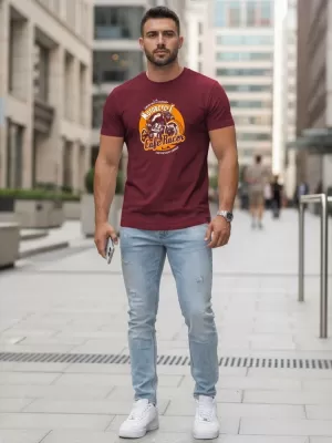 Férfi póló DSTREET NX5095R-BU BURGUNDIA