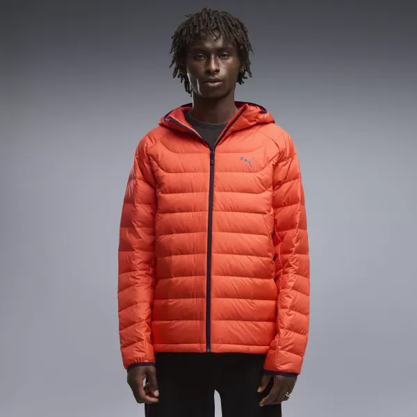  Férfi kabát PUMA PACKLITE HOODED DOWN JACKET 68522121 PIROS VILLANÁS 