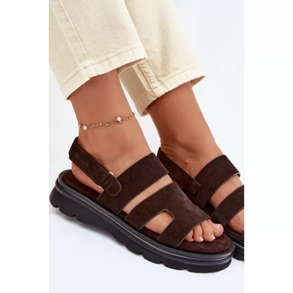  Női szandál BIG STAR SHOES TT274483 BARNA/BÉZS 