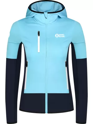 Női powerfleece pulóver NORDBLANC RAVINE NBSFL8336 VILÁGOSKÉK
