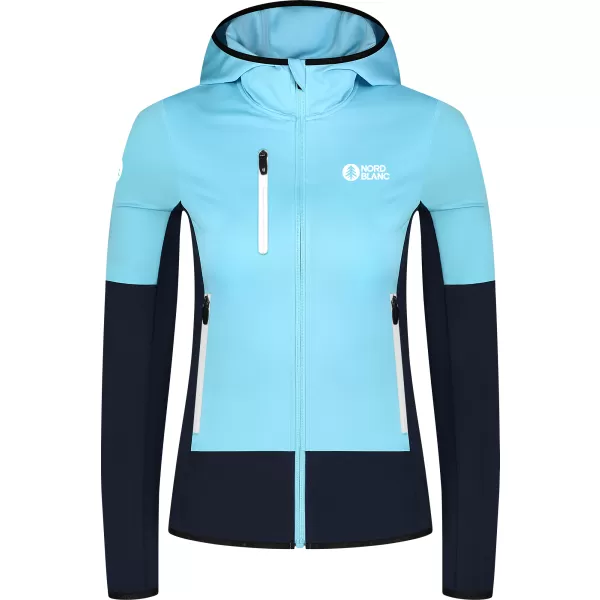  Női powerfleece pulóver NORDBLANC RAVINE NBSFL8336 VILÁGOSKÉK 