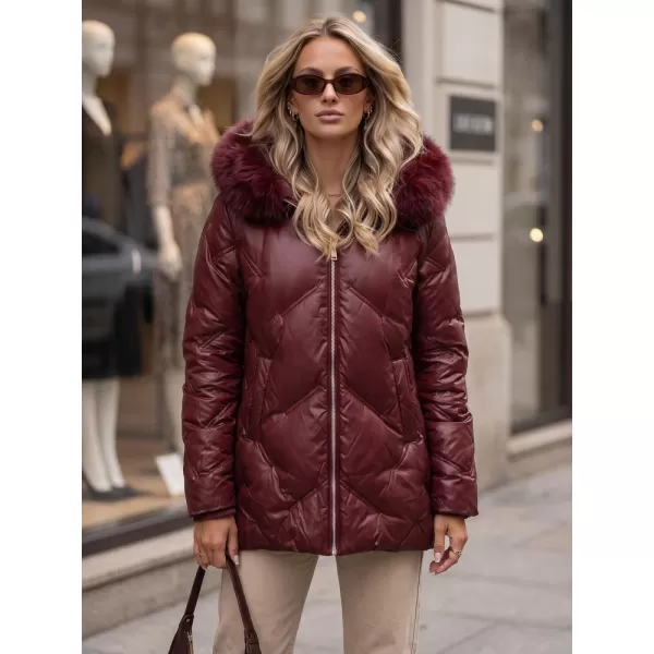  Női kabát DSTREET TY5813 BURGUNDIA 