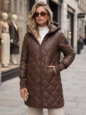 Női kabát DSTREET TY5862 BARNA