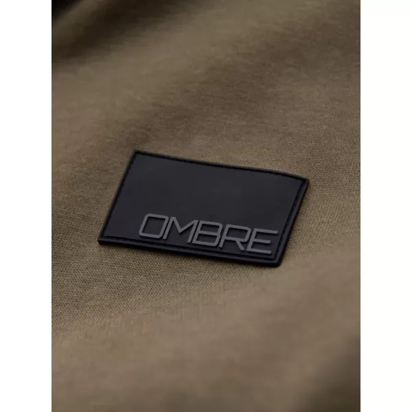  Férfi pulóver OMBRE OM-SSZP-0256 OLAJBOGYÓ 