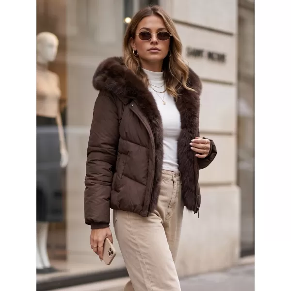  Női kabát DSTREET TY5983 BARNA 