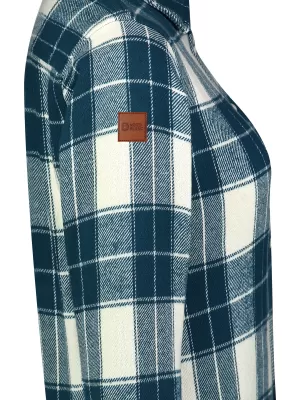 Női flanel ing NORDBLANC WILLOW NBSSL8371 SÖTÉTKÉK