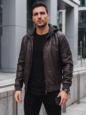 Férfi dzseki DSTREET TX5140 BARNA