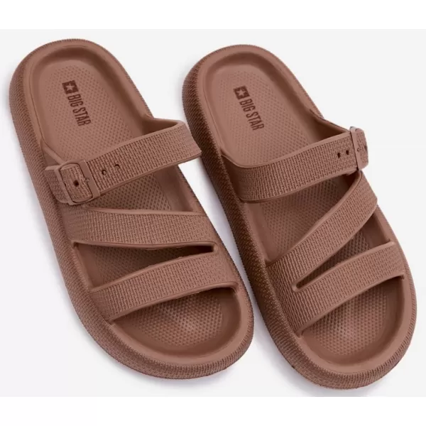  Női papucs BIG STAR SHOES 42155-19 BARNA/BÉZS 