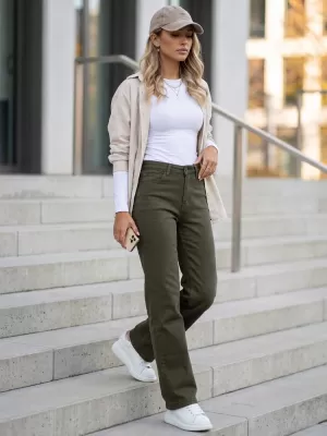 Női nadrág DSTREET UY3093 ZÖLD