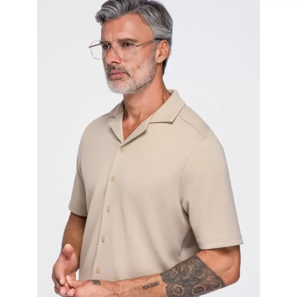  Férfi ing OMBRE OM-SHCS-0220 BÉZS 
