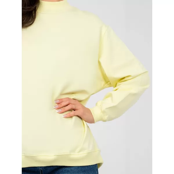  Női pulóver BASIC FEEL GOOD RV-BL-5185.93P ÉLÉNK SÁRGA 