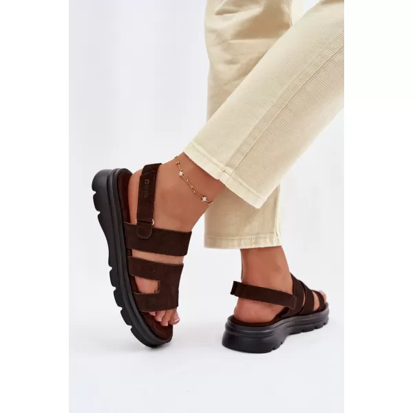  Női szandál BIG STAR SHOES TT274483 BARNA/BÉZS 