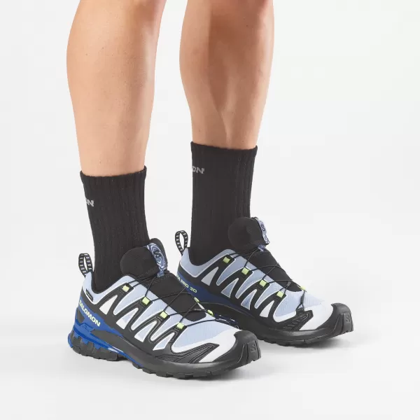  Férfi cipők SALOMON XA PRO 3D V9 GORE-TEX STORM L45486500 FEKETE/BRUNNERA KÉK/SZÖRFÖZHET AZ INTERNETEN 