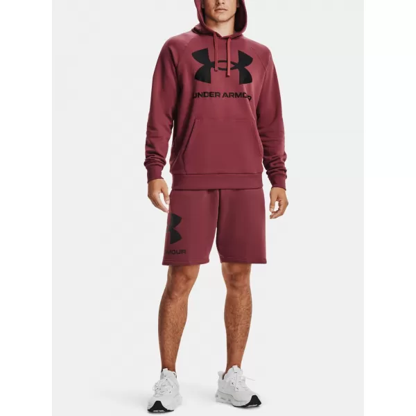  Férfi pulóver UNDER ARMOUR RIVAL FLEECE BIG LOGO HD 1357093-652 PIROS 