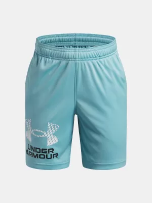 Fiú rövidnadrág UNDER ARMOUR TECH LOGO SHORTS 1383333-425 KÉK