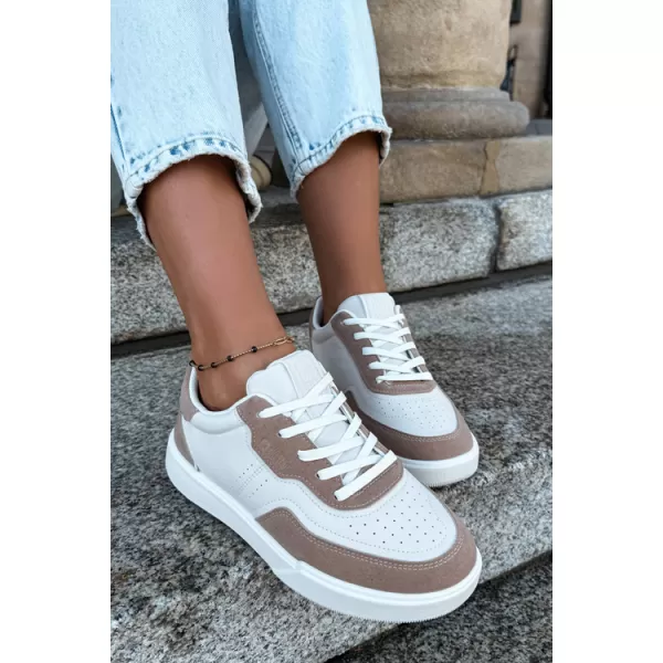  Női tornacipő BIG STAR SHOES UU274275 FEHÉR/BÉZS 