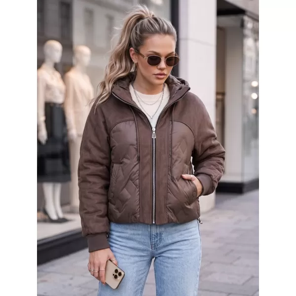  Női kabát DSTREET TY6092 BARNA 