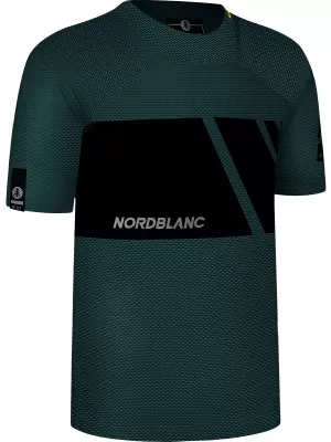 Funkcionális férfi kerékpáros póló NORDBLANC MUD NBSMF8083 ZÖLD