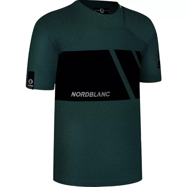  Funkcionális férfi kerékpáros póló NORDBLANC MUD NBSMF8083 ZÖLD 