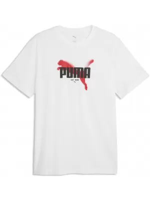 Férfi póló PUMA GRAPHICS TEE 69435502 PUMA FEHÉR