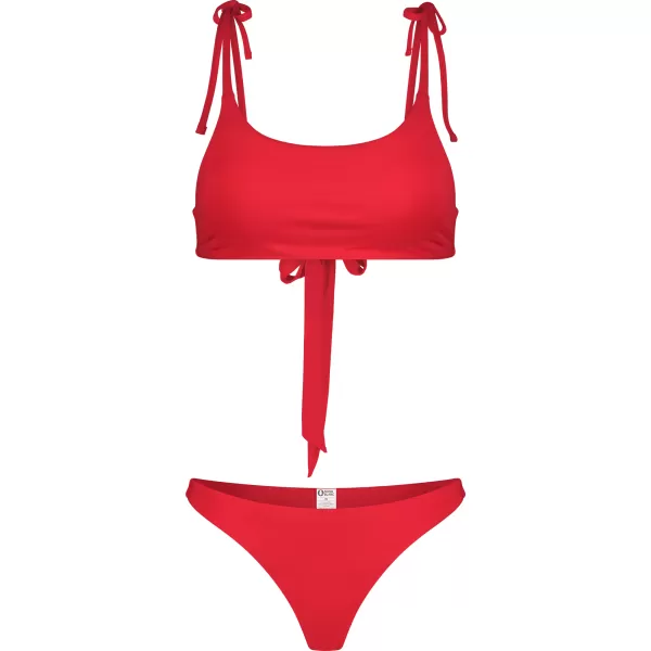  Női bikini alsó NORDBLANC GLITZ NBSSS8240 PIROS 