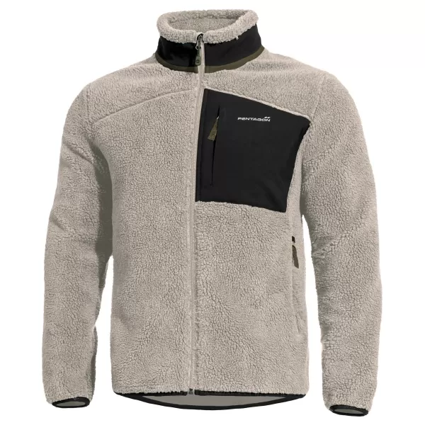  Férfi pulóver PENTAGON SUMMIT SHERPA FLEECE K08063 SIVATAGI BARNASÁG 