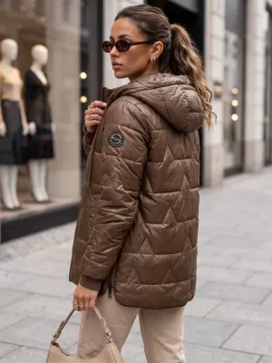 Női kabát DSTREET TY5800 BARNA