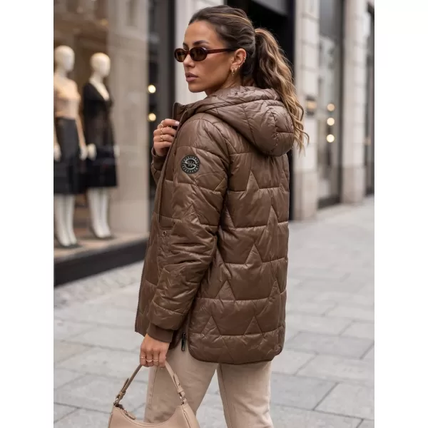  Női kabát DSTREET TY5800 BARNA 