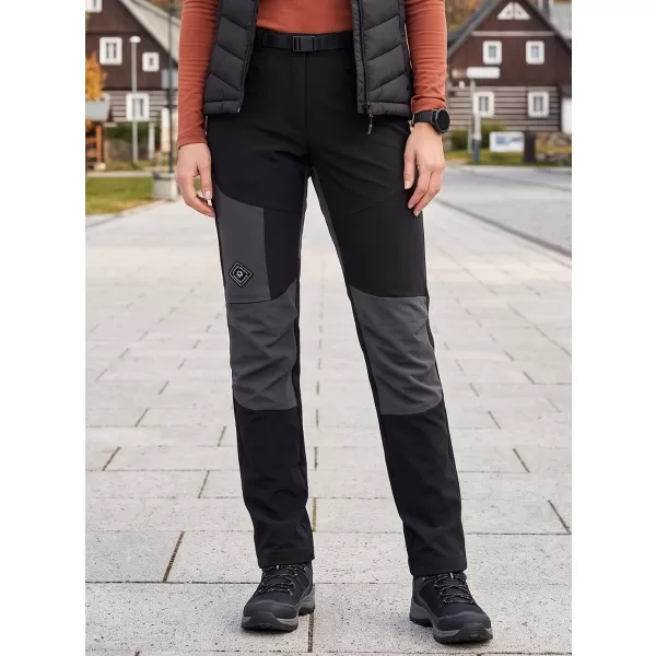  Női softshell nadrág ALPINE PRO AKANA 3 FEKETE 