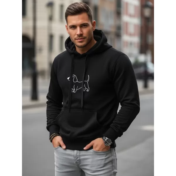  Férfi pulóver DSTREET NX0221B-BK FEKETE 