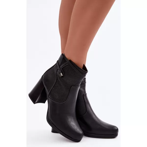  Női bokacsizma BOTO FAF125B-2 FEKETE 