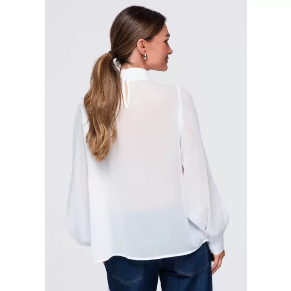 Női blúz OMBRE OW-TS-E0085 FEHÉR 