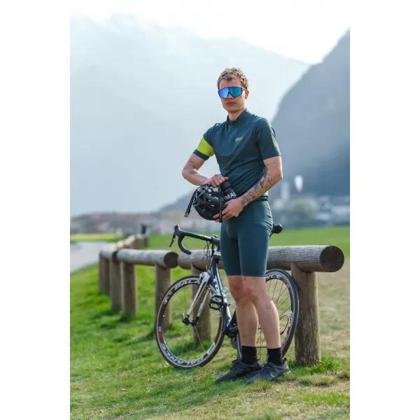  Férfi kerékpáros mez NORDBLANC CAMEL NBSMF8079 ZÖLD 