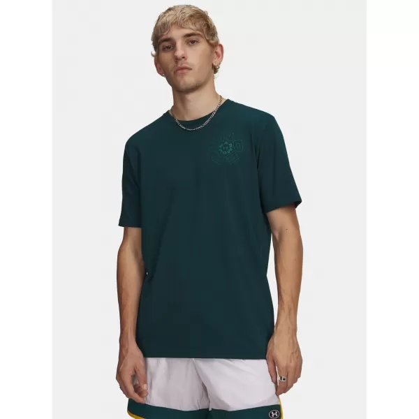  Férfi póló UNDER ARMOUR M RADIAL WM SS 6009264-919 ZÖLD 