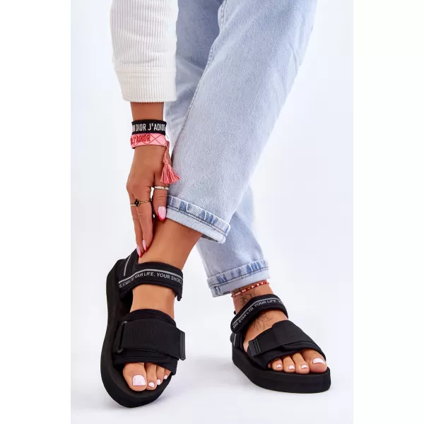  Női szandál BIG STAR SHOES LL274784 FEKETE 