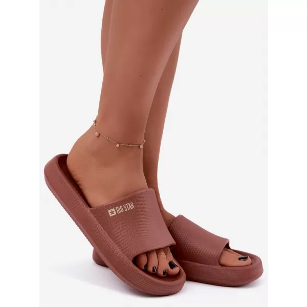  Női papucs BIG STAR SHOES UU274088 VÖRÖS ÁRNYALATAI 