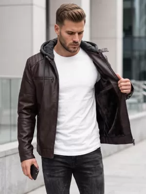 Férfi dzseki DSTREET TX5146 BARNA