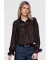 Női ing OMBRE OW-SH-E0074 BARNA