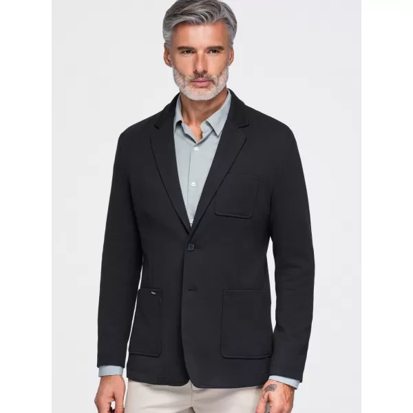  Férfi dzseki OMBRE M165 FEKETE 