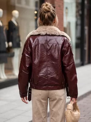 Női kabát DSTREET TY5707 BURGUNDIA