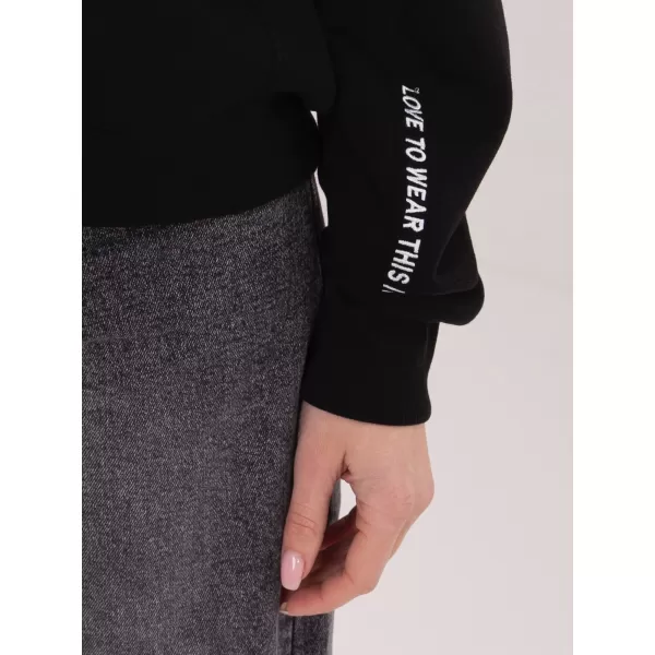  Női pulóver SUBLEVEL D10600BI02863A3 FEKETE 