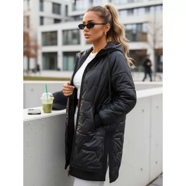  Női kabát DSTREET TY5809 FEKETE 