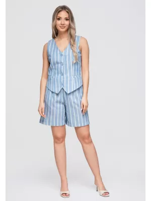 Női mellény OMBRE OW-VE-E0008 KÉK