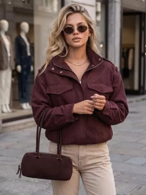Női kabát DSTREET TY5915 BURGUNDIA