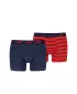 Férfi boxerek PUMA ELEMENTS MEN STRIPED BOXERS 2P 93884205 VÖRÖS / SÖTÉTKÉK