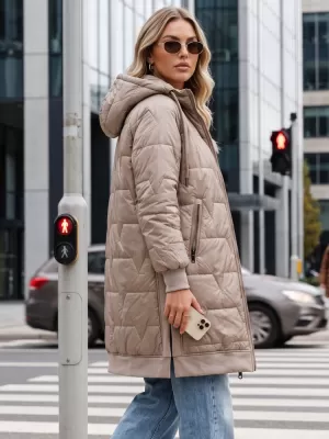 Női kabát DSTREET TY5810 BÉZS