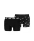 Férfi boxerek PUMA ELEMENTS MEN LOGO PRINT BOXERS 2P 93875405 FEKETE
