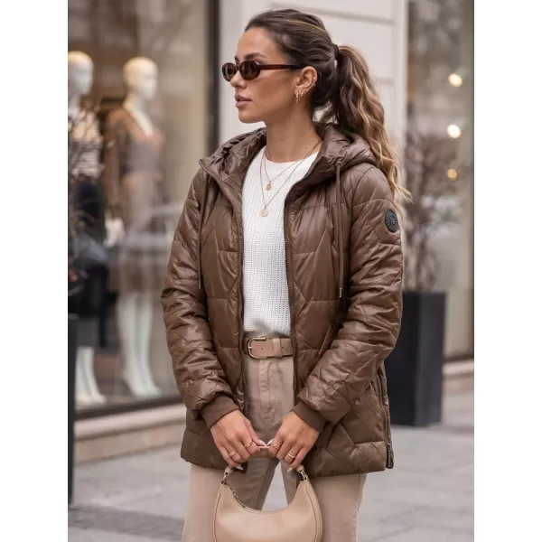  Női kabát DSTREET TY5800 BARNA 