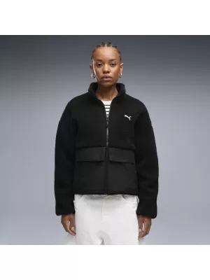 Női kabát PUMA RE:FIBRE SHERPA JACKET W 69456701 PUMA FEKETE